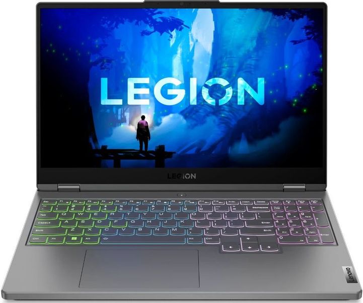 Ноутбук игровой Lenovo Legion 5 15IAH7H 82RB00ESRK, 15.6", IPS, Intel Core i7 12700H 2.3ГГц, 14-ядерный, 16ГБ DDR5, 1ТБ SSD,  NVIDIA GeForce  RTX 3060 для ноутбуков - 6 ГБ, без операционной системы, серый