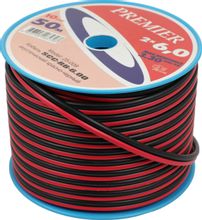 Изображение товара Кабель акустический PREMIER SCC-RB CCA,  2х6 кв.мм,  омедненный, 50м, черный/красный [25-009 50]