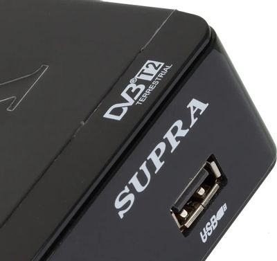 Обзор Товара Ресивер DVB-T2 Supra SDT-99, Черный (800860) В.