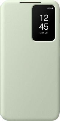 Чехол (флип-кейс) Samsung Smart View Wallet Case S24, для Samsung Galaxy S24, светло-зеленый [ef-zs921cgegru]