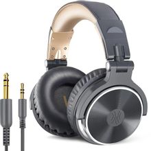 Изображение товара Наушники ONEODIO Studio Pro 10, 3.5 мм/6.3 мм, мониторные, серый/золотистый
