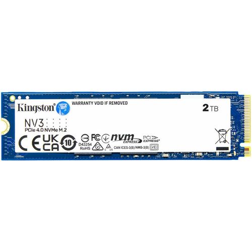 2ТБ SSD накопитель Kingston NV3 SNV3S/2000G M.2 2280, PCIe 4.0 x4, NVMe, M.2