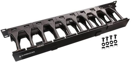 Кабельный органайзер Lanmaster (LAN-ORG-PF/S-1U) пальцы 1U шир.:19" глуб.:106мм