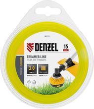 Изображение товара Леска для садовых триммеров DENZEL 96115 2мм 15м