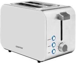 Тостер CENTEK CT-1422,  белый/стальной