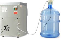 Кулер AEL TD-217a, настольный, электронный, push - кран, черный/серебристый