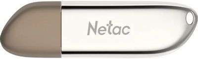Флешка USB NETAC U352 64ГБ, USB2.0, серебристый [nt03u352n-064g-20pn]