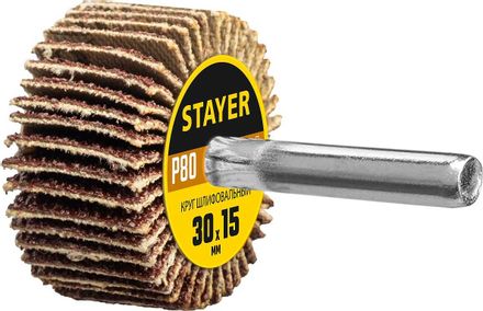 Лепестковый шлифкруг Stayer 36606-080,  универсальный