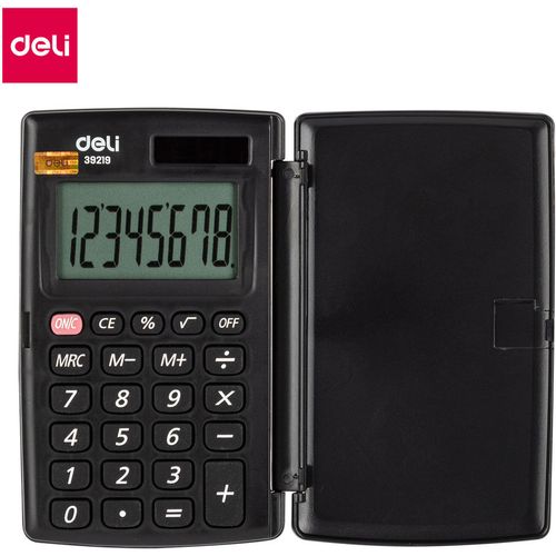 Калькулятор Deli E39219 серый 8-разр.