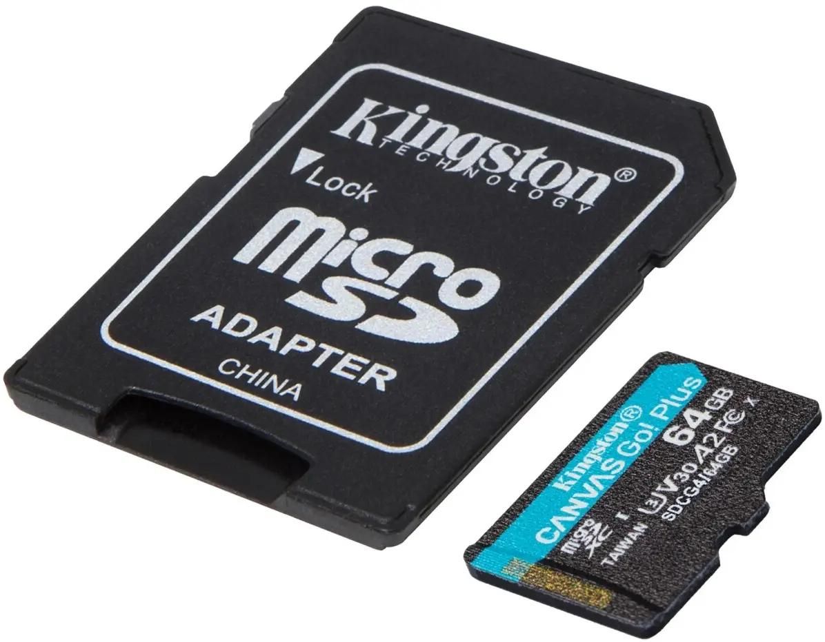 Характеристики Карта памяти microSDXC UHS-I U3 Kingston Canvas Go