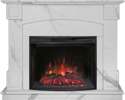 Электрокамин REALFLAME Carolina WT-F512/Evrika белый мрамор