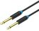 Изображение товара Кабель аудио VENTION Jack 6.3 (m) -  Jack 6.3 (m),  2м, GOLD,  черный [baabh]