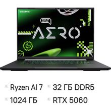 Изображение товара Игровой ноутбук Gigabyte Aero X16 1VH 16 IPS AMD Ryzen 7 32ГБ 1ТБ RTX 5060 без ОС