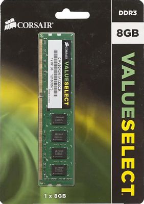 Оперативная память Corsair CMV8GX3M1A1333C9 DDR3 -  1x 8ГБ 1333МГц, DIMM,  Ret