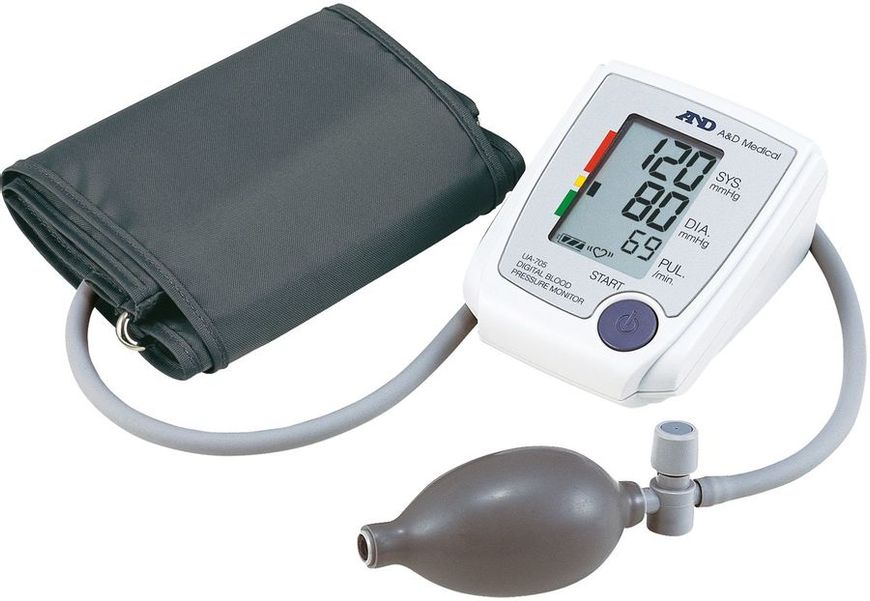 Тонометр полуавтоматический A&D UA-705, (без адаптера питания), 22-32см