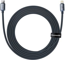 Кабель BASEUS CAJY000301, Lightning (m) - USB Type-C (m), 2м, черный