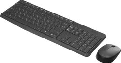 Комплект (клавиатура+мышь) Logitech MK235, с гравировкой, серый
