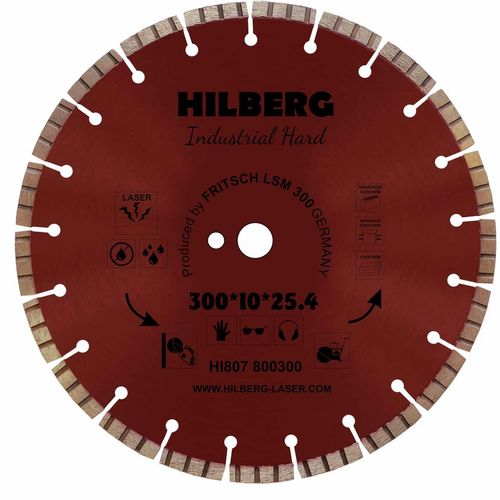 Отрезной диск HILBERG 300мм, 3.2мм, 25.4мм, по железобетону [hi807]