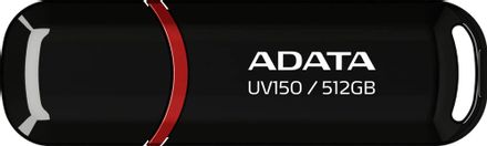 Флешка USB A-Data AUV150 512ГБ, USB3.0, черный [auv150-512g-rbk]