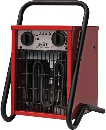 Электрическая тепловая пушка OASIS TP-30S, 3кВт, красный