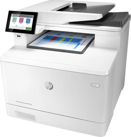МФУ лазерное HP Color LaserJet Enterprise M480f цветная печать, A4, белый [3qa55a]