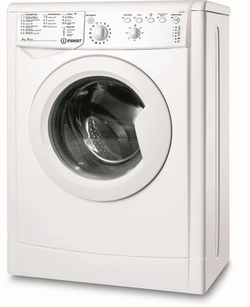 Стиральная машина суперузкая Indesit EcoTime IWUB 4085, с фронтальной загрузкой, 4кг, 800об/мин