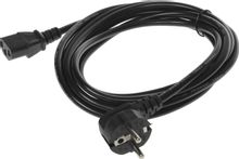Изображение товара Кабель питания PREMIER 5-280L 3м IEC C13 евроугловой черный