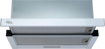 Встраиваемая вытяжка OASIS VT-60W, управление кулисные переключатели, белый