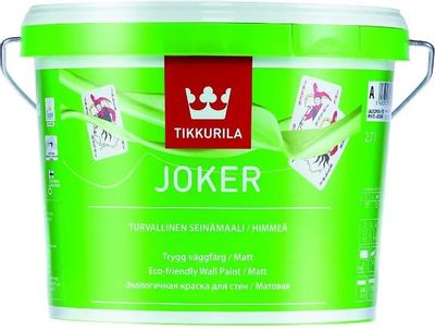 Краска Tikkurila Joker (87860010130) белый 2.7л – купить в Ситилинк ...