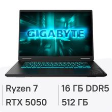 Изображение товара Игровой ноутбук GIGABYTE GAMING A16 GA63H 16 IPS RTX 5050 16ГБ SSD