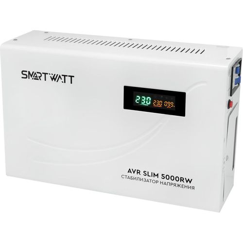 Стабилизатор напряжения SMARTWATT AVR Slim 5000RW белый [4512020310005]