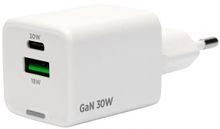 Изображение товара Сетевое зарядное устройство PREMIER PCS3A-63 USB-A USB-C 30Вт 3A белый