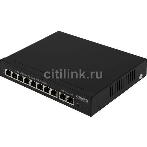 Коммутатор OSNOVO SW-21000/A(120W), неуправляемый, 10 RJ-45, 10/100 Мбит/с — цена и наличие Коммутатор OSNOVO SW-21000/A(120W), неуправляемый, 10 RJ-45, 10/100 Мбит/с