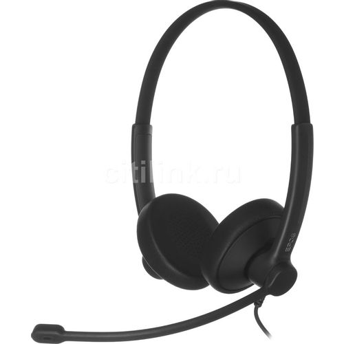 Гарнитура EPOS Impact 100 UC Stereo, для компьютера/мобильных устройств, накладные, проводные, черный [1001420]