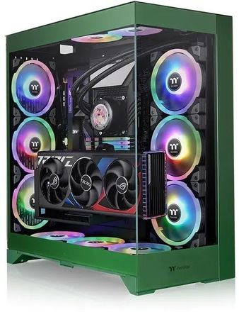 Корпус E-ATX Thermaltake CTE E660MX Racing, Midi-Tower, без БП,  зеленый [ca-1y3-00mcwn-01]