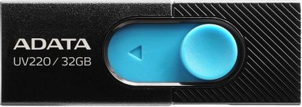 Флешка USB A-Data UV220 32ГБ, USB2.0, черный и синий [auv220-32g-rbkbl]