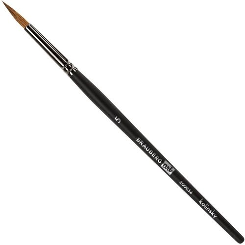 Кисть BRAUBERG Art Classic, 200934, художественная, из волоса колонока, круглая, №5