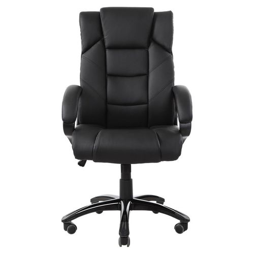 Кресло BRABIX Bliss Ms-004, экокожа, до 120кг, топ-ган, фиксированные подлокотники, черный — цена и наличие Кресло BRABIX Bliss Ms-004, экокожа, до 120кг, топ-ган, фиксированные подлокотники, черный