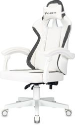 Кресло игровое KNIGHT Волк (Wolf Wh), экокожа, до 120кг, белый