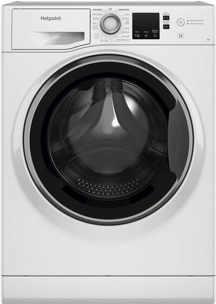 Стиральная машина суперузкая HOTPOINT NUS 5015 S RU, с фронтальной загрузкой, 5кг, 1000об/мин