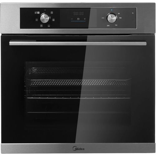 Духовой шкаф электрический Midea MO47003GX, 60л, дверца с 2 стеклами, нержавеющая сталь