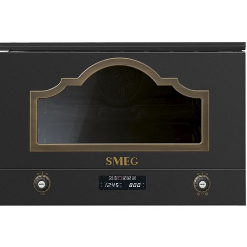 Встраиваемая микроволновая печь SMEG Cortina MP722AO, 22л, 850Вт, антрацит