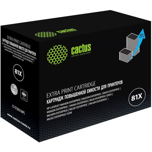 Картридж Cactus CS-CF281X-MPS, CF281XX, черный / CS-CF281X-MPS