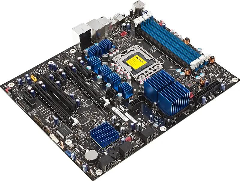 Intel motherboard dx58so top