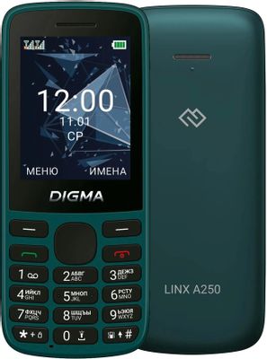 Сотовый телефон Digma Linx A250,  зеленый