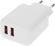 Изображение товара Сетевое зарядное устройство BORASCO 2xUSB-A,  USB-C, 15Вт, 3A, белый [52580]