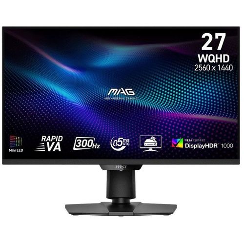 27″ Монитор MSI Mag 274QPF X30MV, 2560×1440, VA, 300Гц, 2хHDMI, 1хDP, черный [9s6-3cf09h-028]