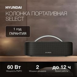 Колонка портативная Hyundai Select H-PS1028, 60Вт, черный