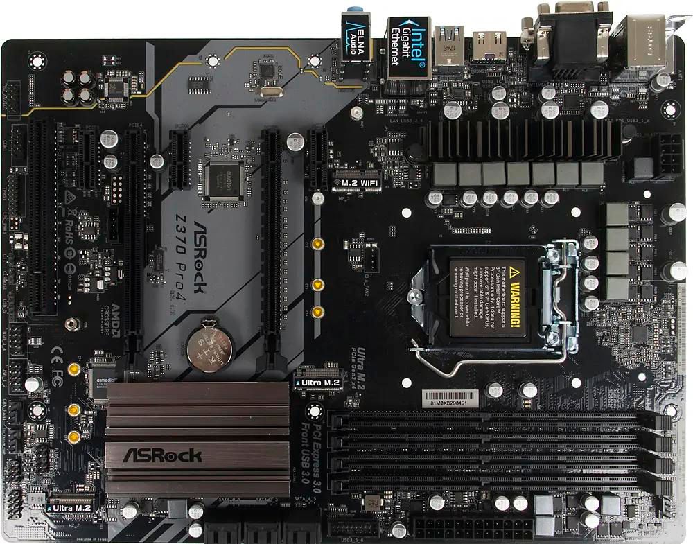 ASRock Z370 Pro4 とIntel Celeron G4900