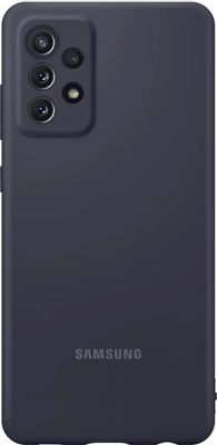 Чехол (клип-кейс) Samsung Silicone Cover, для Samsung Galaxy A72, черный [ef-pa725tbegru]